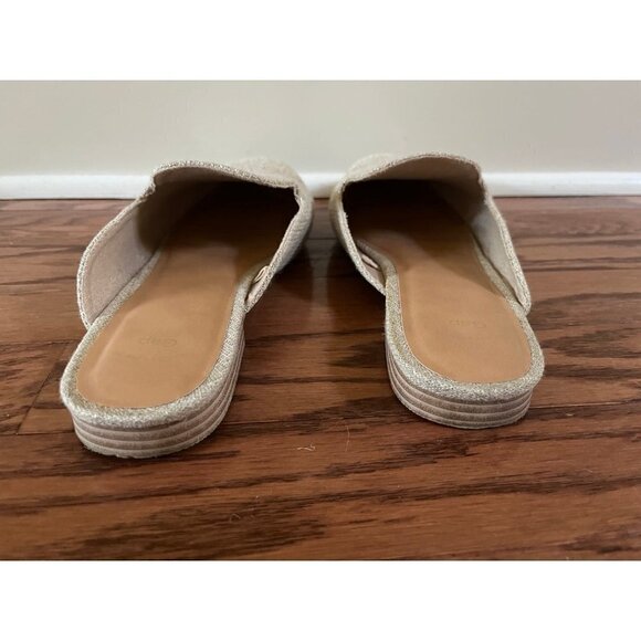 Beige Sparkly Mules - Picture 4 of 5